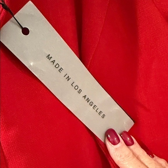 NWT Black Halo Red Sheath Dress, Made in Los Angeles Structured Cocktail or Work - Picture 4 of 9